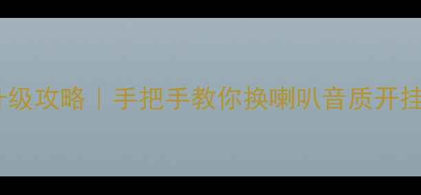 图片 长城迷你音响升级攻略｜手把手教你换喇叭音质开挂！附避坑指南2