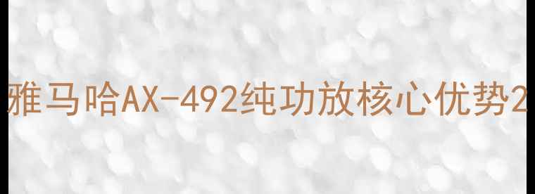 图片 雅马哈AX-492纯功放核心优势2