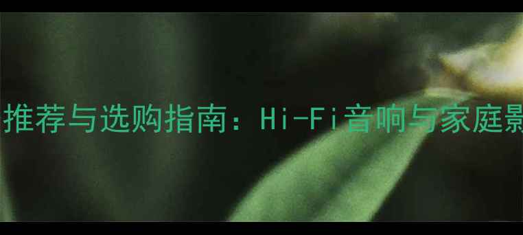 图片 雅马哈纯功放型号推荐与选购指南：Hi-Fi音响与家庭影院终极解决方案2