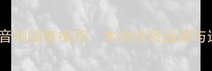图片 鞍山专业音响销售推荐：本地优质品牌与选购指南1