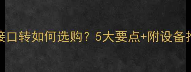 图片 音响DVD接口转如何选购？5大要点+附设备推荐清单1