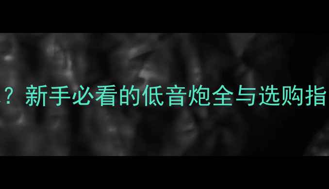 图片 音响sub是什么意思？新手必看的低音炮全与选购指南（附品牌推荐）1
