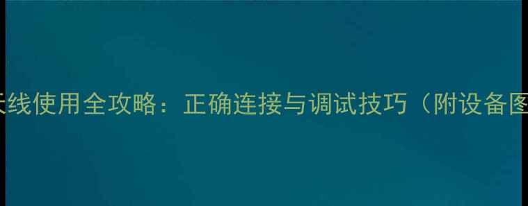 图片 音响天线使用全攻略：正确连接与调试技巧（附设备图解）2