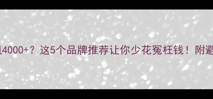 图片 音响电阻4000+？这5个品牌推荐让你少花冤枉钱！附避坑指南2