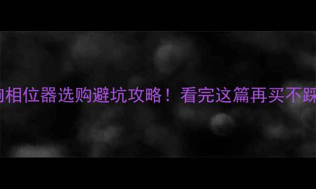 图片 音响相位器选购避坑攻略！看完这篇再买不踩雷2