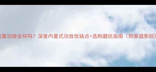 图片 音箱内置功放会坏吗？深度内置式功放优缺点+选购避坑指南（附家庭影院实测）