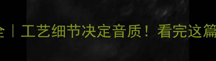 图片 音箱内部刷油漆全｜工艺细节决定音质！看完这篇再买音箱不踩坑2