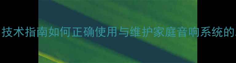图片 音箱左接口技术指南如何正确使用与维护家庭音响系统的左声道接口