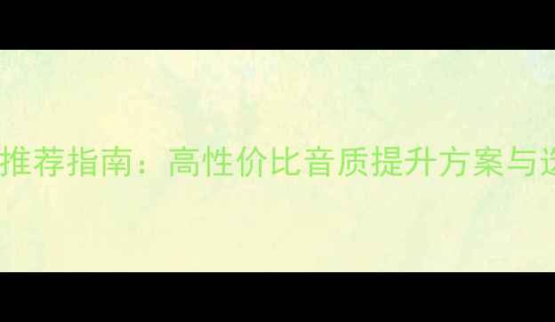 图片 音箱解码器推荐指南：高性价比音质提升方案与选购全攻略1