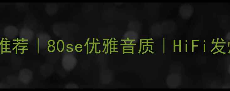 图片 顶级功放推荐｜80se优雅音质｜HiFi发烧友必看1