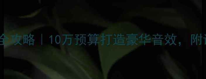 图片 马6音响改装全攻略｜10万预算打造豪华音效，附详细施工流程