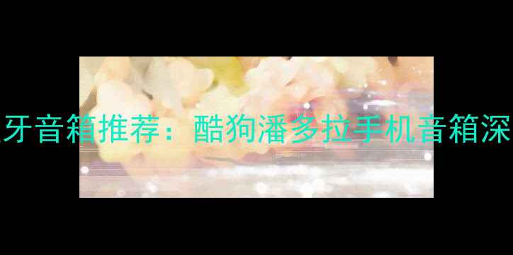 图片 高性价比立体声蓝牙音箱推荐：酷狗潘多拉手机音箱深度评测与选购指南