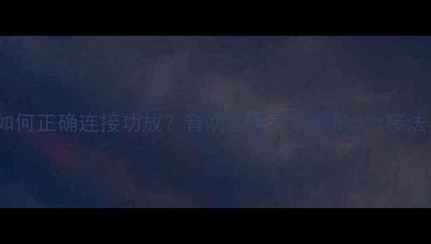 图片 高电平输入如何正确连接功放？音响爱好者必看的5大接法与注意事项1