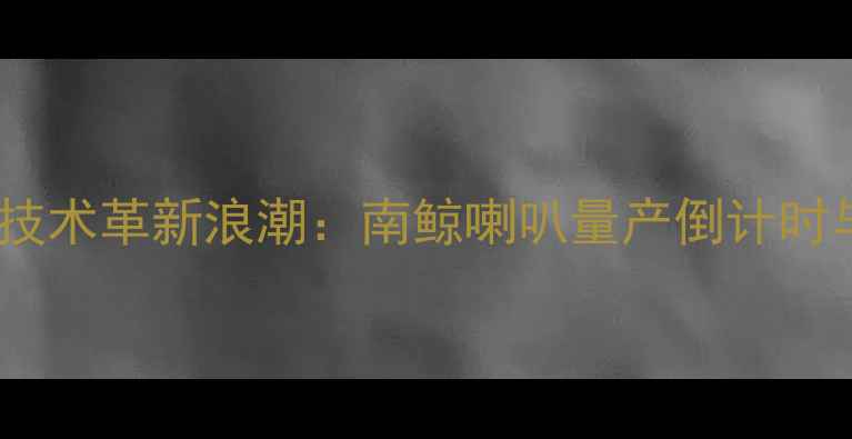 图片 高端音响市场迎来技术革新浪潮：南鲸喇叭量产倒计时与三大核心技术全2