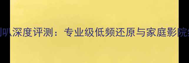 图片 魔雷9寸低音喇叭深度评测：专业级低频还原与家庭影院终极解决方案2