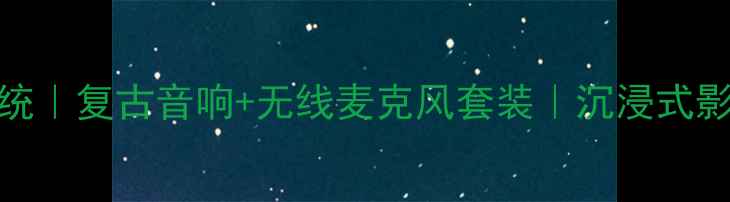 图片 🎉家庭KTV系统｜复古音响+无线麦克风套装｜沉浸式影音体验指南1