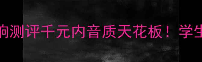 图片 🎧Hovsoun平价高性价比音响测评千元内音质天花板！学生党租房必入的宝藏设备🔥1