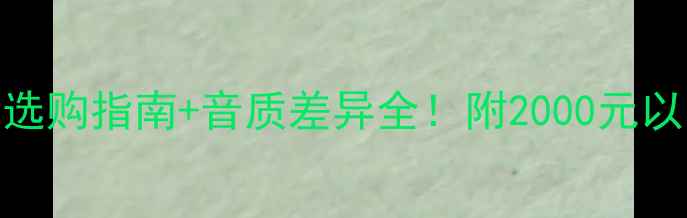 图片 🎧耳机vs音响：选购指南+音质差异全！附2000元以内高性价比方案