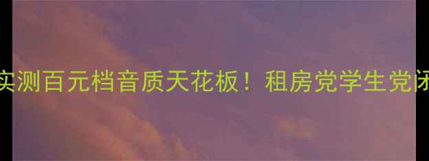 图片 🎵09款Polo音响实测百元档音质天花板！租房党学生党闭眼冲的平价宝藏