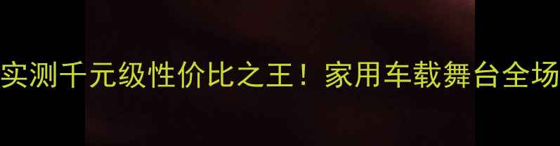 图片 🎵TRS15寸低音炮实测千元级性价比之王！家用车载舞台全场景低音解决方案1