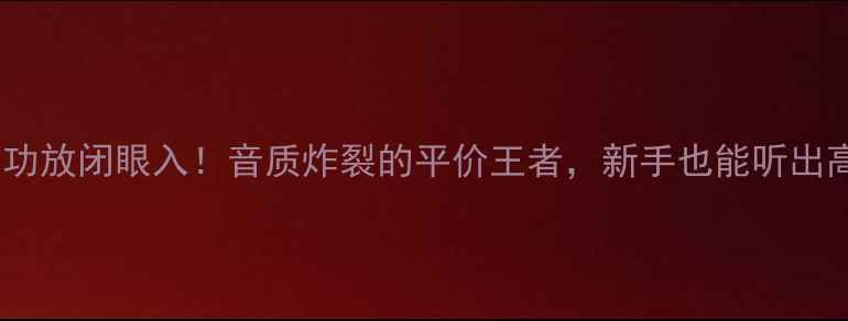 图片 🎵XLS602功放闭眼入！音质炸裂的平价王者，新手也能听出高级感🎶1
