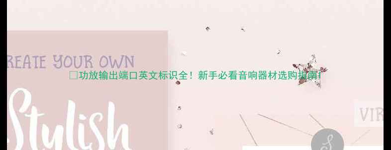 图片 🎵功放输出端口英文标识全！新手必看音响器材选购指南1