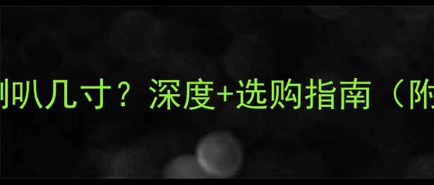图片 🎵奥得赛音响喇叭几寸？深度+选购指南（附参数对比表）2