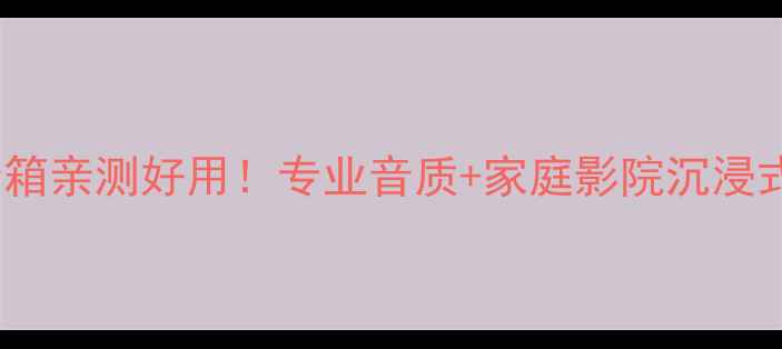 图片 🎵定制HiFi音箱亲测好用！专业音质+家庭影院沉浸式体验全攻略1
