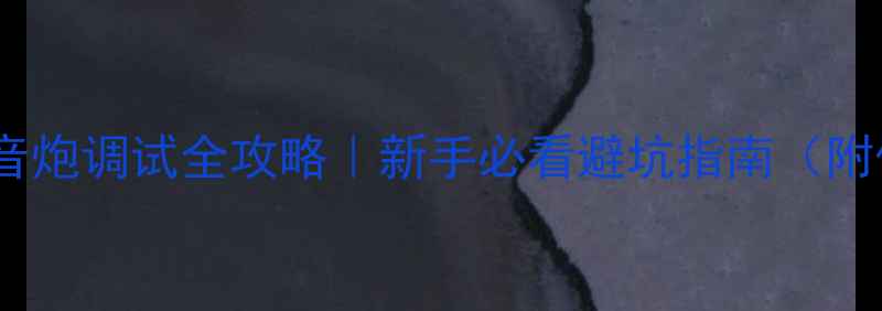 图片 🎵家庭影院低音炮调试全攻略｜新手必看避坑指南（附保姆级教程）1