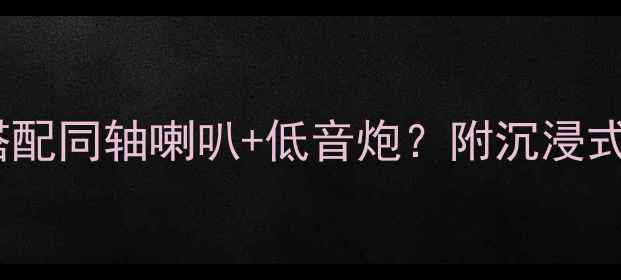 图片 🎵家庭影院系统如何搭配同轴喇叭+低音炮？附沉浸式体验全攻略（干货）1