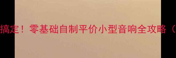 图片 🎵手残党也能搞定！零基础自制平价小型音响全攻略（附材料清单）