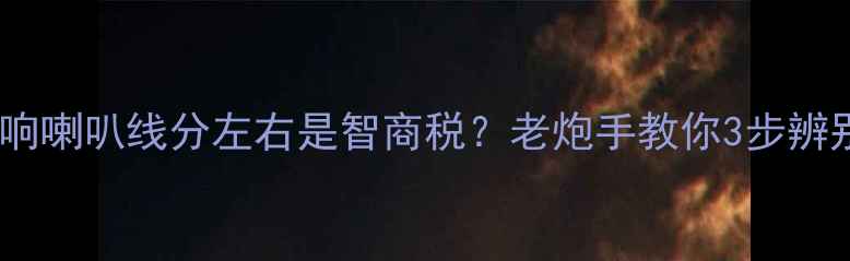 图片 🎵汽车音响喇叭线分左右是智商税？老炮手教你3步辨别真伪！1