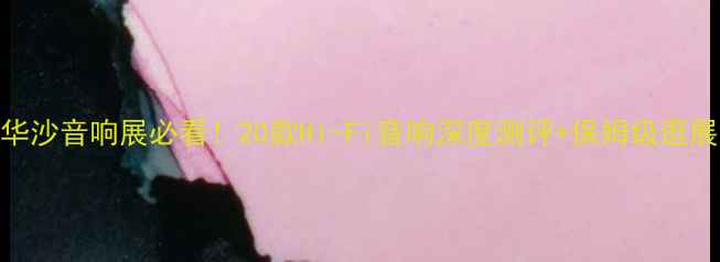 图片 🎵波兰华沙音响展必看！20款Hi-Fi音响深度测评+保姆级逛展攻略🎧