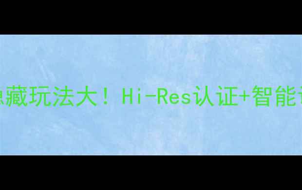 图片 🎵维尔帝DSP功放隐藏玩法大！Hi-Res认证+智能调音=音质天花板🔥