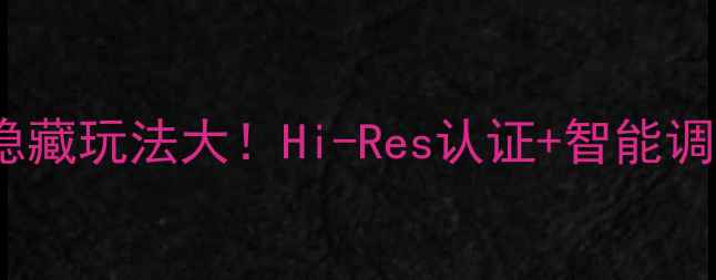 图片 🎵维尔帝DSP功放隐藏玩法大！Hi-Res认证+智能调音=音质天花板🔥2