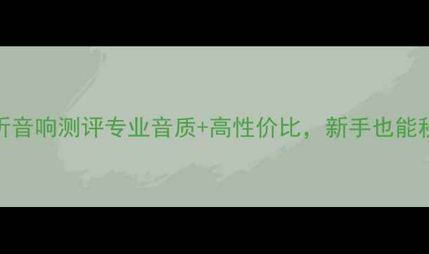 图片 🎵罗杰之声监听音响测评专业音质+高性价比，新手也能秒变音频达人！
