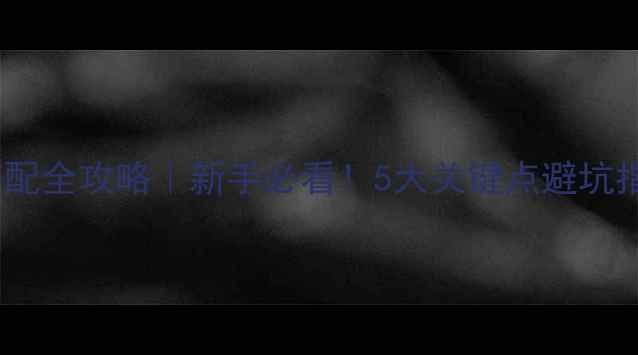 图片 🎵胆机+后级功放搭配全攻略｜新手必看！5大关键点避坑指南（附设备推荐）