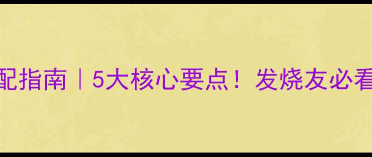图片 🎵达尼音箱最佳搭配指南｜5大核心要点！发烧友必看线材选购全攻略🎧