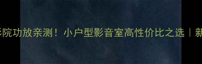 图片 🎵锐丰3000家庭影院功放亲测！小户型影音室高性价比之选｜新手必看避坑指南2