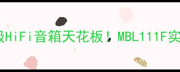 图片 🎵高性价比入门级HiFi音箱天花板！MBL111F实测报告+选购指南