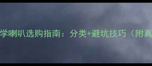 图片 🎶黄金声学喇叭选购指南：分类+避坑技巧（附真实测评）