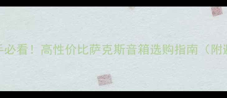 图片 🎺萨克斯手必看！高性价比萨克斯音箱选购指南（附避坑清单）