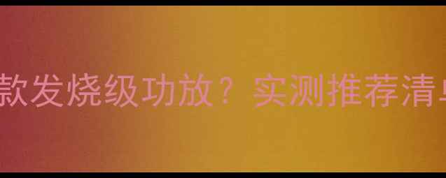图片 💰3000元预算选哪款发烧级功放？实测推荐清单（附避坑指南）2