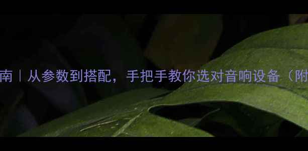 图片 📢PA喇叭选购指南｜从参数到搭配，手把手教你选对音响设备（附说明书大公开）