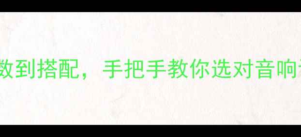 图片 📢PA喇叭选购指南｜从参数到搭配，手把手教你选对音响设备（附说明书大公开）2