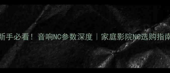 图片 🔊新手必看！音响NC参数深度｜家庭影院NC选购指南🎵