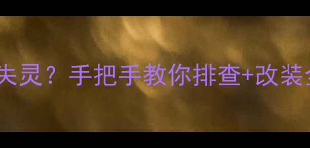 图片 🔥06款凯美瑞音响按键失灵？手把手教你排查+改装全攻略（附品牌清单）1