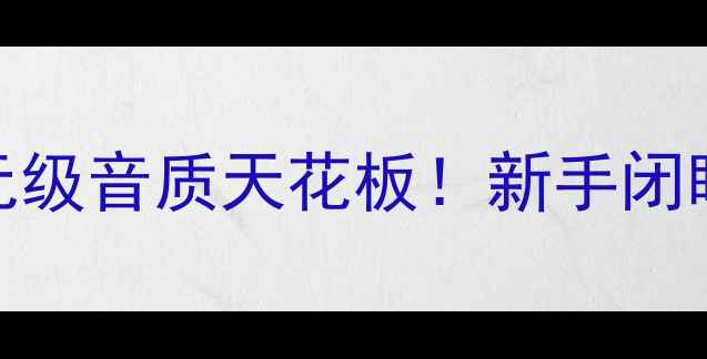 图片 🔥Holfi功放8深度评测｜百元级音质天花板！新手闭眼入的HiFi神器到底强在哪？