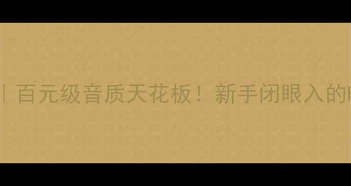 图片 🔥Holfi功放8深度评测｜百元级音质天花板！新手闭眼入的HiFi神器到底强在哪？1