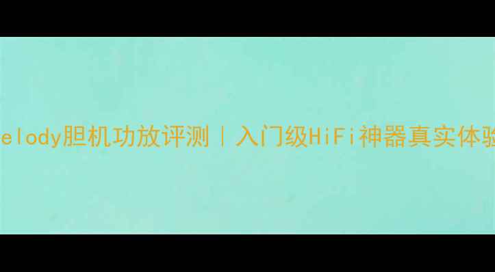 图片 🔥Melody胆机功放评测｜入门级HiFi神器真实体验🔥